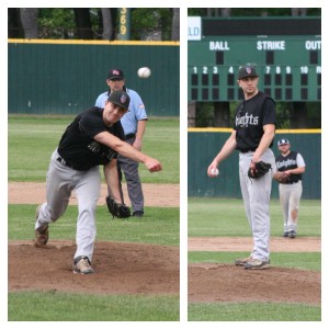 Lopata recently pitching at Muzzy Field